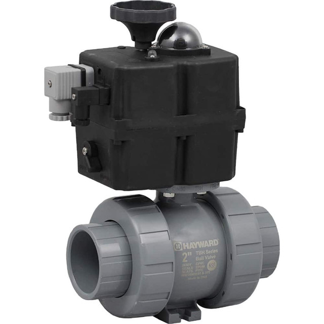 Hayward Flow Control ECPTBH210STE Motorized Automatic Ball Valve: 1" Pipe, Chlorinated polyvinyl chloride