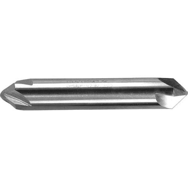 Melin Tool 18741 Countersink: 1/4" Head Dia, 100 ° Included Angle, 4 Flutes, High Speed Steel, Right Hand Cut