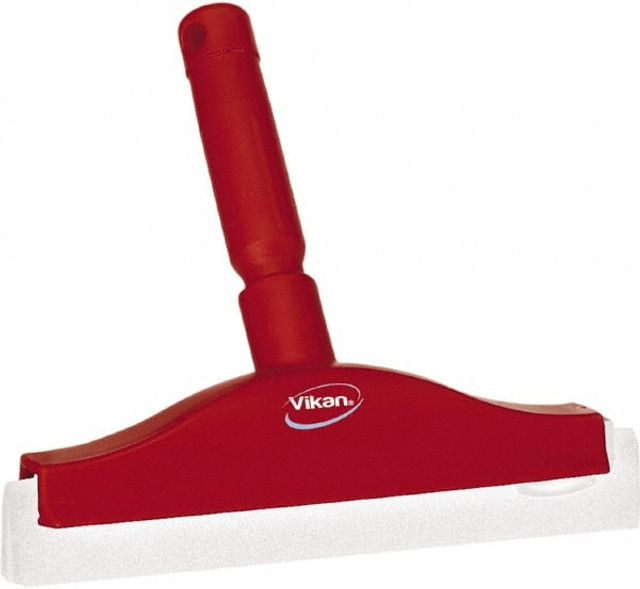 Vikan 77514 Squeegee: 10" Blade Width, Foam Rubber Blade, Threaded Handle Connection