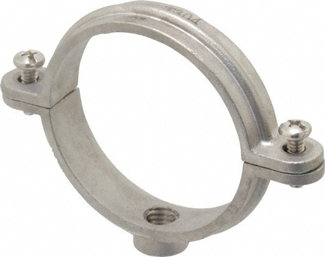 Empire 41SSI0200 Split Ring Hanger: 2" Pipe, 3/8" Rod, 304 Stainless Steel