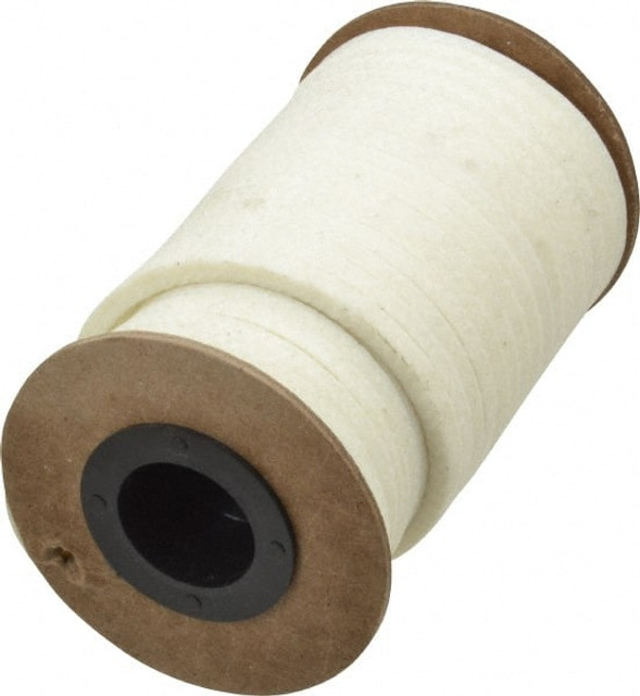 Made in USA 31942576 3/16" x 37' Spool Length, PTFE/Synthetic Fiber Compression Packing