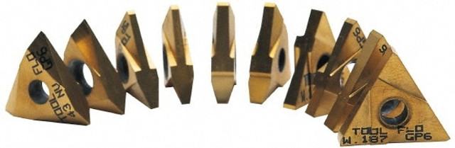 Tool-Flo R3912500J5R Grooving Insert: TNMA43 GP3, Solid Carbide