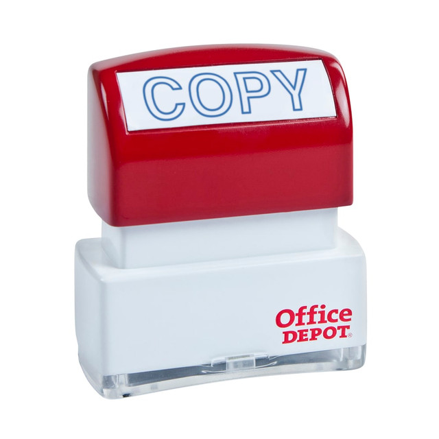 OFFICE DEPOT 035564 Brand Pre-Inked Message Stamp, "Copy", Blue OFFICE DEPOT 035564 Brand Pre-Inked Message Stamp, "Copy", Blue