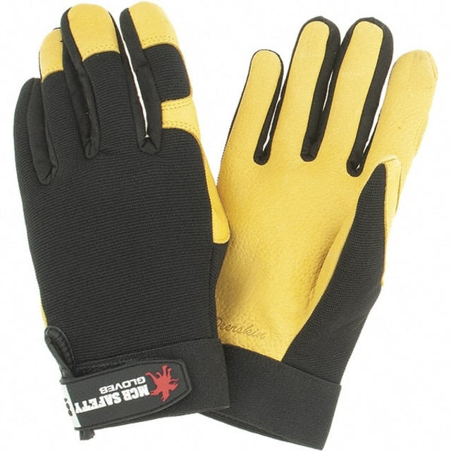 MCR Safety 901XL Gloves: Size XL, Deerskin