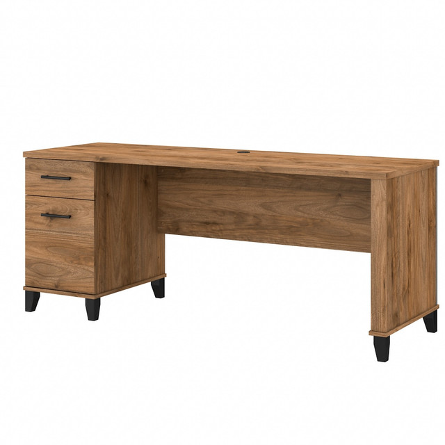 BUSH INDUSTRIES INC. WC81372 Bush Business Furniture Somerset 72inW Office Computer Desk With Drawers, Fresh Walnut, Standard Delivery BUSH INDUSTRIES INC. WC81372 Bush Business Furniture Somerset 72inW Office Computer Desk With Drawers, Fresh Walnut, Standard Delivery