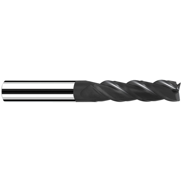 Fraisa B5645220 Corner Radius End Mill: 4 mm Dia, 30.00 mm LOC, 40 deg Helix, C Coated, Corner Radius End, Centercutting Series Base-X