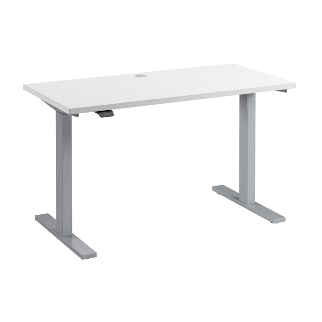 BUSH INDUSTRIES INC. M6S4824WHSK Bush Business Furniture Move 60 Series Electric 48inW x 24inD Height Adjustable Standing Desk, White/Cool Gray Metallic, Standard Delivery BUSH INDUSTRIES INC. M6S4824WHSK Bush Business Furniture Move 60 Series Electric 48inW x 24inD Height Adjustable Standing Desk, White/Cool Gray Metallic, Standard Delivery