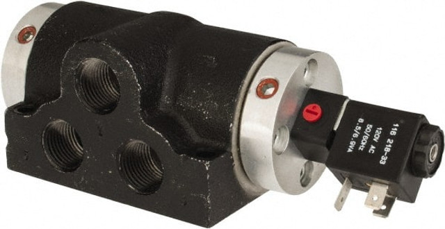 ARO/Ingersoll-Rand K216SS-120-A 3/4" Inlet x 3/4" Outlet, Solenoid Actuator, Spring Return, 2 Position, Body Ported Solenoid Air Valve