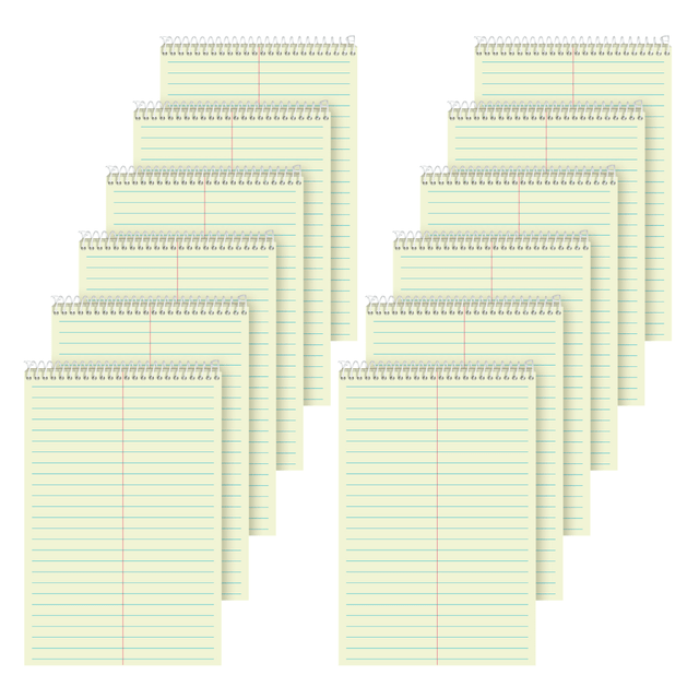 TOPS BUSINESS FORMS 8021 TOPS Steno Books, 6in x 9in, Gregg Ruled, 80 Sheets, Green, Pack Of 12 TOPS BUSINESS FORMS 8021 TOPS Steno Books, 6in x 9in, Gregg Ruled, 80 Sheets, Green, Pack Of 12