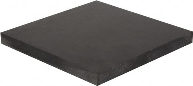 Made in USA 5510090 Plastic Sheet: Polycarbonate, 1-1/2" Thick, 48" Long, Black