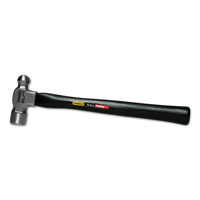BLACK & DECKER/INDUS. CONST. 680-54-024 Ball Pein Hammer, Straight Hickory Handle, 15 in, High Carbon Steel 24 oz Head