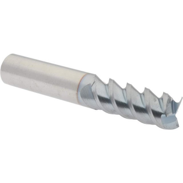 Accupro 3605000C4 Square End Mill:  0.5000" Dia, 1" LOC, 0.5" Shank Dia, 3" OAL, 3 Flutes, Solid Carbide