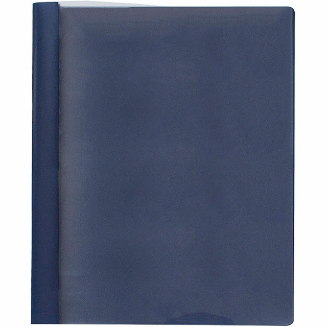 SP RICHARDS 78514 Business Source Letter Report Cover - 1/2in Folder Capacity - 8 1/2in x 11in - 100 Sheet Capacity - 3 x Prong Fastener(s) - Clear, Dark Blue - 25 / Box SP RICHARDS 78514 Business Source Letter Report Cover - 1/2in Folder Capacity - 8 1/2in x 11in - 100 Sheet Capacity - 3 x Prong Fastener(s) - Clear, Dark Blue - 25 / Box