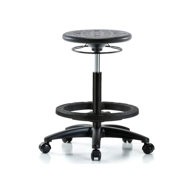 Blue Ridge Ergonomics MSC43382 Lab Stool: Polyurethane, 24" Seat Width, 24" Seat Depth