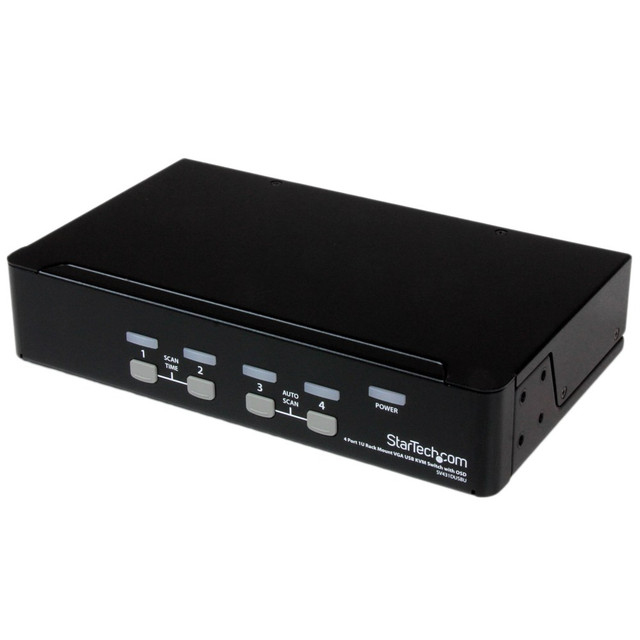 STARTECH.COM SV431DUSBU  4 Port 1U Rackmount USB KVM Switch with OSD