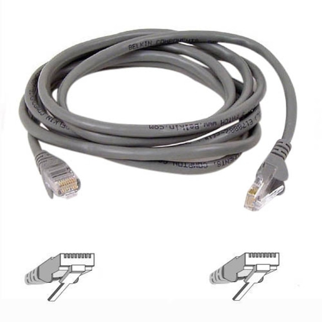 BELKIN, INC. A7L504-1000 Belkin Cat5e Network Cable - 1000ft - Gray