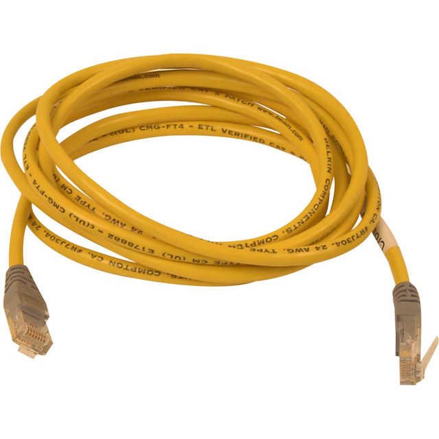 BELKIN, INC. A3X126-03-YLW-M Belkin Cat5e Crossover Cable - RJ-45 Male Network - RJ-45 Male Network - 3ft - Yellow