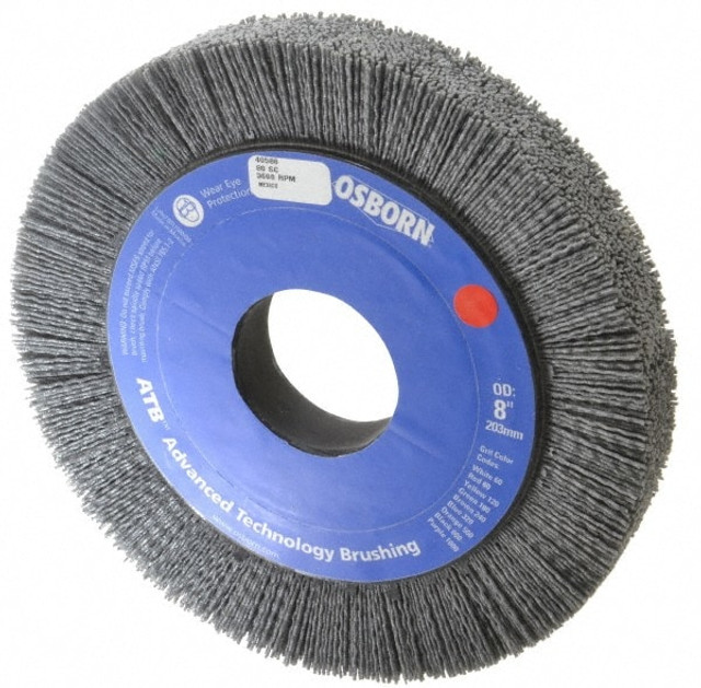 Osborn 0004058600 Wheel Brush: 8" Wheel Dia, Crimped