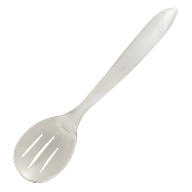 BROWNE 573274 Hoffman Browne Serving Spoons, 13in, Slotted, Silver, Set Of 48 Spoons