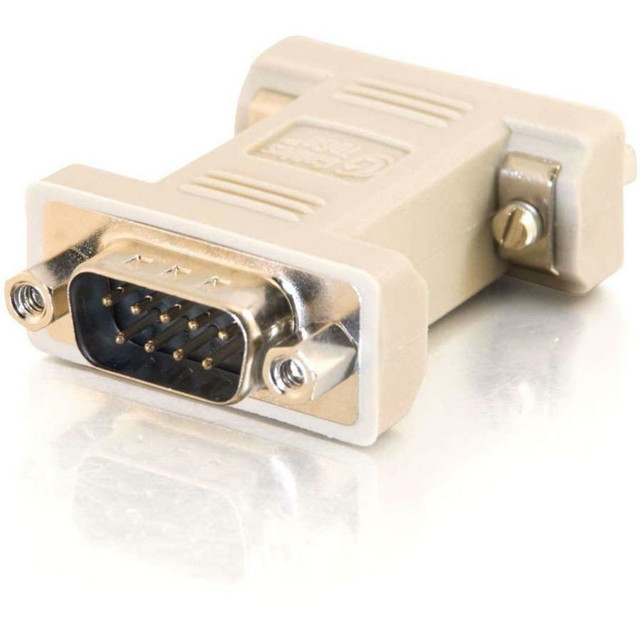 LASTAR INC. 08075 C2G DB9 Male to DB9 Female Null Modem Adapter - 1 Pack - 1 x 9-pin DB-9 RS-232 Serial Male - 1 x 9-pin DB-9 RS-232 Serial Female - Beige