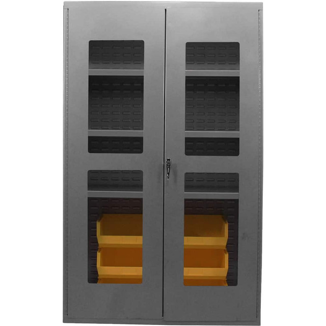 Valley Craft F89076 Storage Cabinets; Cabinet Type: Storage; Visible ; Cabinet Material: Steel ; Width (Inch): 48in ; Depth (Inch): 24in ; Cabinet Door Style: Clearview ; Height (Inch): 78in