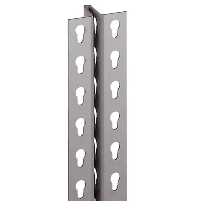 Lyon DD72019 Open Shelving Accessories & Components; Component Type: Rivert Rack T-Post ; For Use With: Rivet Rack ; Material: Steel ; Width (Inch): 1-1/2 ; Height (Feet): 7.000 ; Color: Gray
