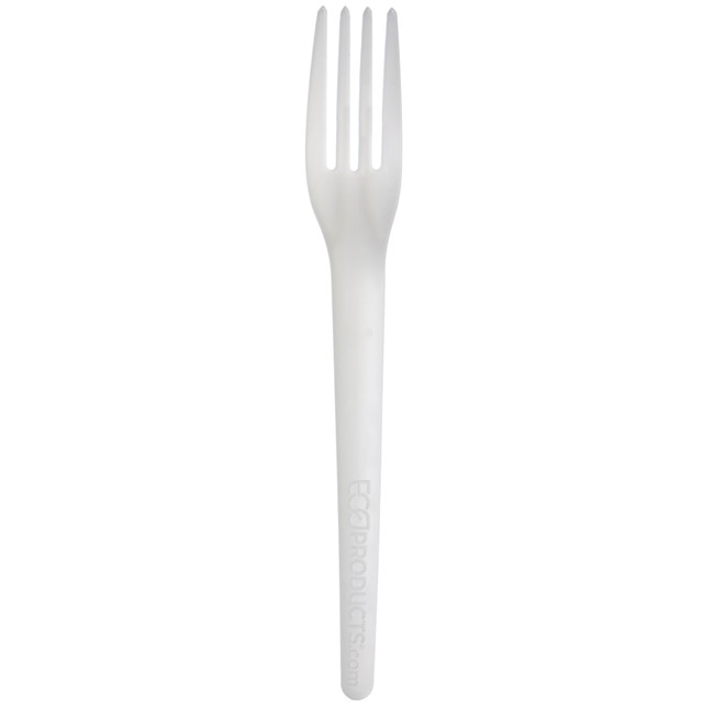 ECO-PRODUCTS, INC. Eco-Products EP-S017  Plantware Dinner Forks, 7in, White, Pack Of 1,000 Forks