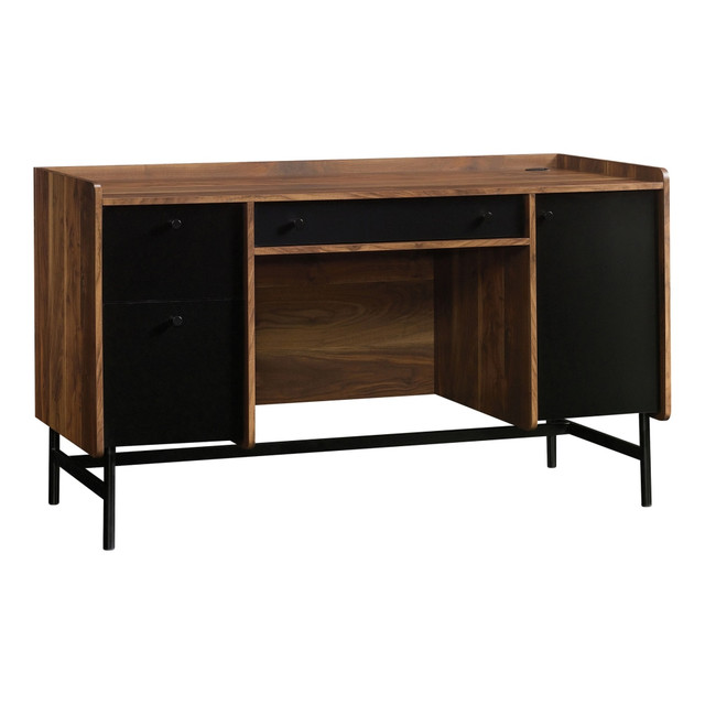 SAUDER WOODWORKING CO. 420731 Sauder Harvey Park 55inW Computer Desk, Grand Walnut