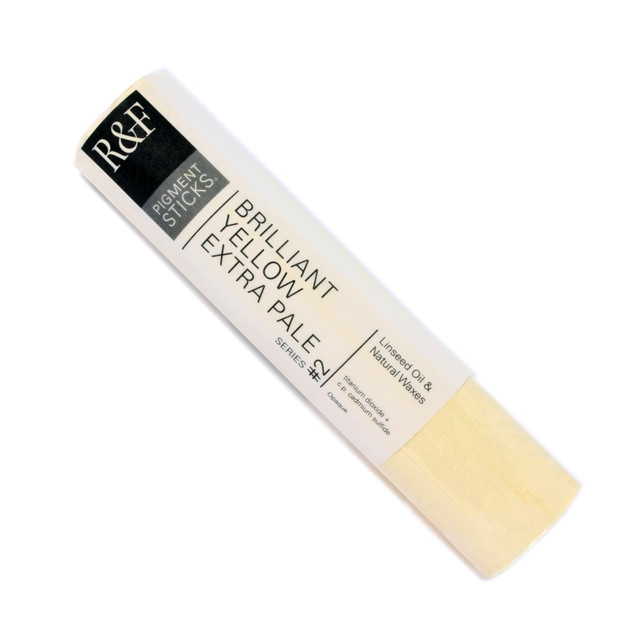 R & F HANDMADE PAINTS, INC. 222D R & F Handmade Paints Pigment Sticks, 188 mL, Brilliant Yellow Extra Pale