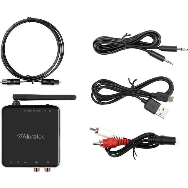 ALURATEK, INC. ABC53F Aluratek Universal Bluetooth Audio Receiver and Transmitter with Bluetooth 5 - Headphone - Lithium Ion (Li-Ion)