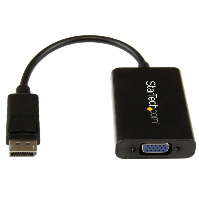 STARTECH.COM DP2VGAA  DisplayPort To VGA Adapter With Audio, DP To VGA Converter, Black