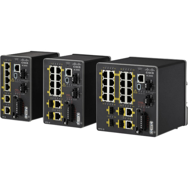 CISCO IE-2000-8TC-L IE-2000 Ethernet Switch - 8 Ports - Manageable - Fast Ethernet, Gigabit Ethernet - 10/100Base-TX, 10/100/1000Base-T - 2 Layer Supported - Twisted Pair - Rail-mountable - 1 Year Limited Warranty CISCO IE-2000-8TC-L IE-2000 Ethernet Switch - 8 Ports - Manageable - Fast Ethernet, Gigabit Ethernet - 10/100Base-TX, 10/100/1000Base-T - 2 Layer Supported - Twisted Pair - Rail-mountable - 1 Year Limited Warranty