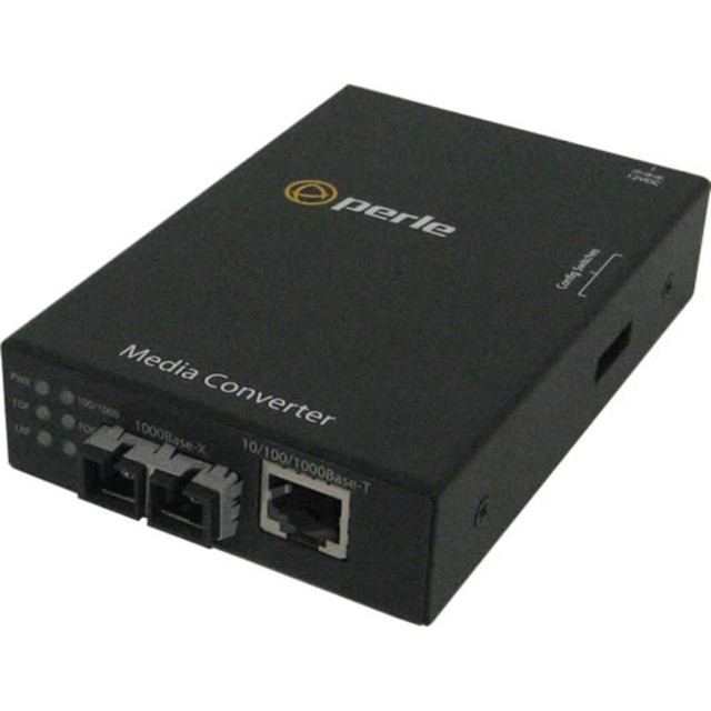 PERLE SYSTEMS 05050694 Perle S-1110-S2SC40 Gigabit Ethernet Media Converter - 1 x Network (RJ-45) - 1 x SC Ports - 10/100/1000Base-T, 1000Base-EX - 24.85 Mile - External