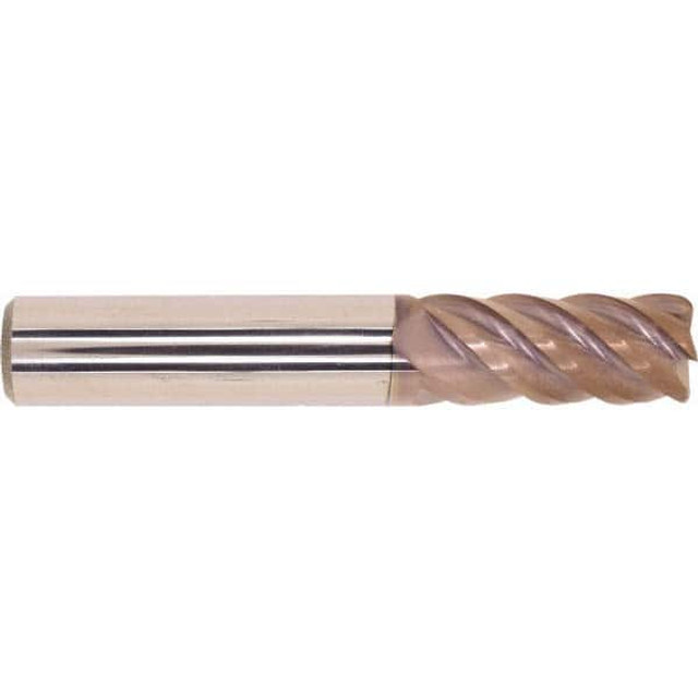 Millstar EIV50500060HSN Corner Radius End Mill: 1/2" Dia, 1-1/4" LOC, 0.06" Radius, 5 Flutes, Solid Carbide