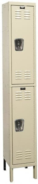 Hallowell U1558-2A-PT 1-Wide Locker: 15" Wide, 14" Deep, 78" High, Padlock