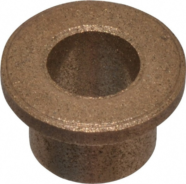 Boston Gear 35538 Flanged Sleeve Bearing: 5/16" ID, 7/16" OD, 3/8" OAL, Oil Impregnated Bronze