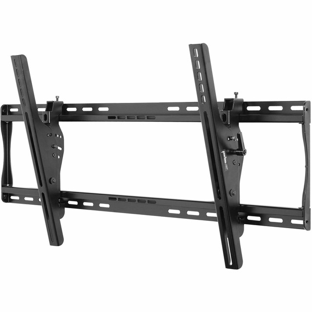 Includes all necessary wall and display attachment hardware  Integrated security options available  Horizontal display adjustment up to 8.00in(203mm) for centering display on wall  Adjustable 15 deg. degrees forward tilt and 5 deg. degrees backward tilt for finding the optimal viewing angle  For mounts requiring theft resistant hardware, installed with security tool (included), please purchase ST660  Easy-GripTMratcheting handle locks tilt angle into place  For mounts requiring standard hardware, installed with a Philips screw driver, please purchase ST660P  Up to 0.25in (6mm) of vertical adjustment on each universal display adaptor bracket for post-installation leveling and height adjustment fine-tuning  Design is UL listed and tested to four times stated load capacity  Universal mount fits displays with mounting patterns up to 824 x 405mm (32.44in W x 15.95in H) and accommodates up to 800 x 400mm VESA patterns