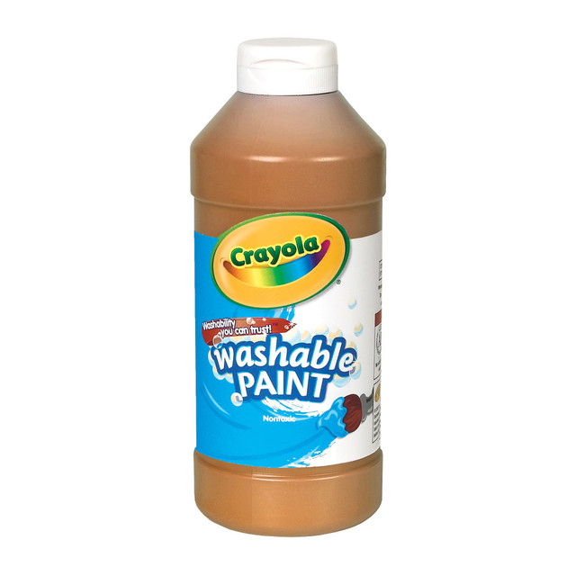 CRAYOLA LLC 542016007 Crayola Washable Paint, Brown, 16 Oz CRAYOLA LLC 542016007 Crayola Washable Paint, Brown, 16 Oz