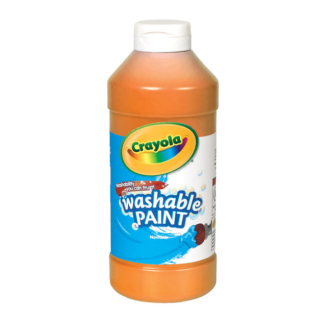 CRAYOLA LLC 542016036 Crayola Washable Paint, Orange, 16 Oz CRAYOLA LLC 542016036 Crayola Washable Paint, Orange, 16 Oz