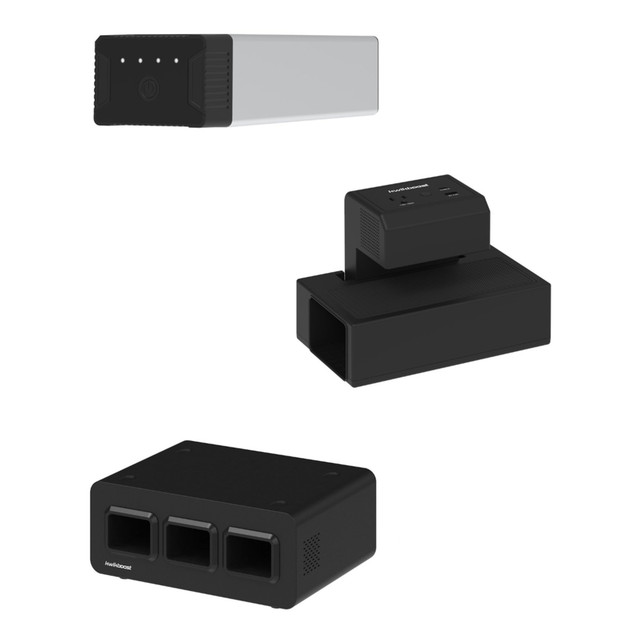 H. WILSON COMPANY KBEP-6B3C3 Luxor EdgePower Desktop Charging Station System, Medium Use Bundle, Black/Silver, KBEP-6B3C3