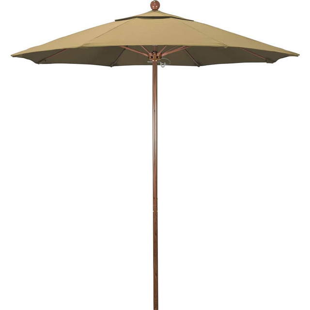 California Umbrella 194061620885 Patio Umbrellas; Fabric Color: Champagne ; Base Included: No ; Fade Resistant: Yes ; Diameter (Feet): 7.5 ; Canopy Fabric: Olefin