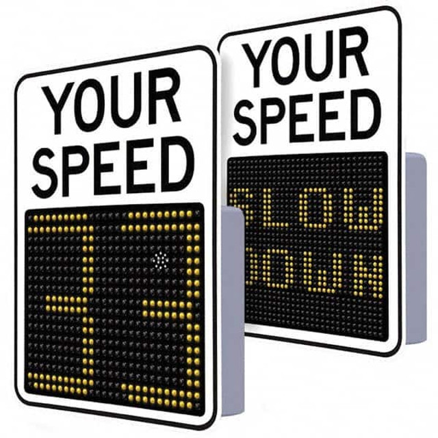 TAPCO 140164 Speed Limit Sign: Rectangle, "Your Speed"