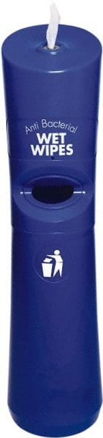 Addgards HHD1BLUB4R Blue Polyethylene Manual Wipe Dispenser