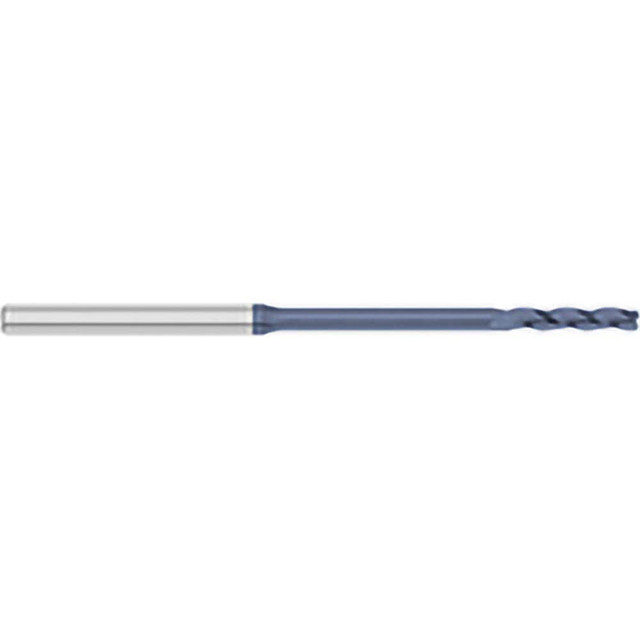 Titan USA TC54870 Square End Mill: 0.055'' Dia, 0.385'' LOC, 1/8'' Shank Dia, 2-1/2'' OAL, 3 Flutes, Solid Carbide