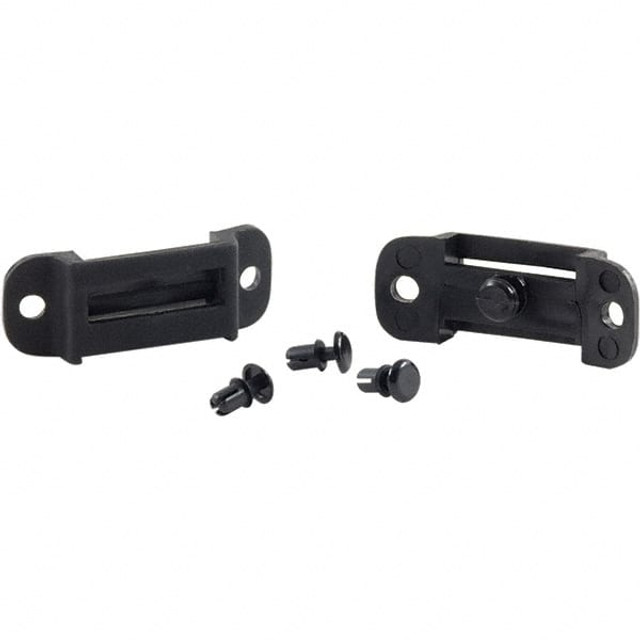 PIP 924-B2066102 Hard Hat Mounting Clip Set: Polycarbonate, Black