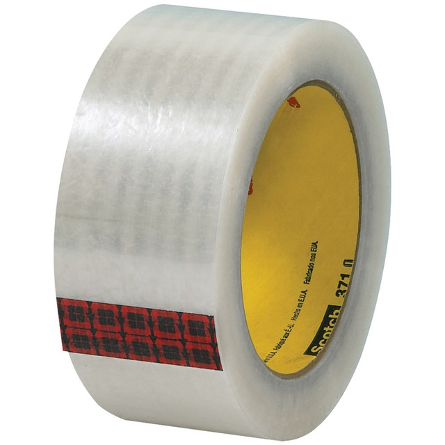 B O X MANAGEMENT, INC. FSC12122AACIN19 3M 371 Carton Sealing Tape, 3in Core, 2in x 110 Yd., Clear, Case Of 6