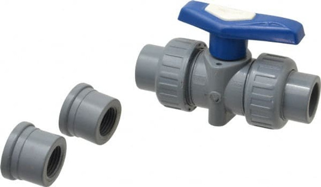 Simtech TBB 302 1 005 True Union Manual Ball Valve: 1/2" Pipe, Full Port