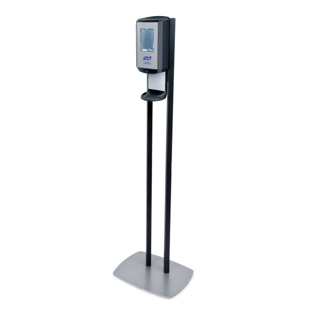 GOJO INDUSTRIES INC 7418-DS Purell CS8 Dispenser Floor Stand, For Hand Sanitizer, Graphite, 7418-DS GOJO INDUSTRIES INC 7418-DS Purell CS8 Dispenser Floor Stand, For Hand Sanitizer, Graphite, 7418-DS
