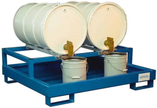 Denios K17-3003 Spill Pallet:  4 Drum,  66.00 gal,  2400.00 lb,  Steel