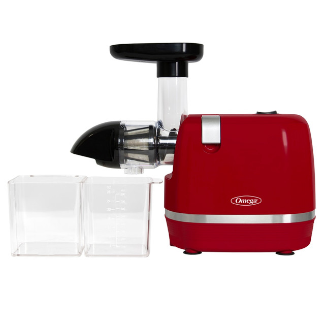 OMEGA PRODUCTS, INC. H3000RED Omega Horizontal Cold Press Juicer, Red